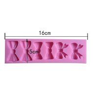 LYNCH Bowtie And Bowknot Shape Silicone Mold Chocolate Fondant Kitchen Accessories,Pink N4