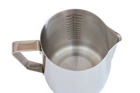 Star Coffee 12, 20 or 32oz Premium Stainless Steel Frothing Pitcher with Measurement Scales on Both Sides for... N8