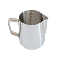 Star Coffee 12, 20 or 32oz Premium Stainless Steel Frothing Pitcher with Measurement Scales on Both Sides for... N11