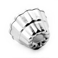DUFUSTORE 1pcs Aluminum Flower Cake Muffin Chocolate Cupcake Bakeware Pan Mold Tool N6