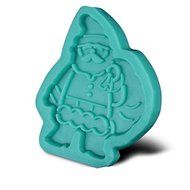 Santa Claus Shaped Food Grade Silicone Mold by uGen! Soap Ice Cake Mold. Sugarcraft Chocolate Candy Fondant Press...