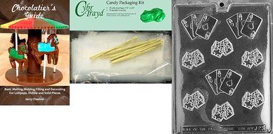 Cybrtrayd J023 Dice with Aces Chocolate Candy Mold with Exclusive Cybrtrayd Copyrighted Chocolate Molding Instructions N6