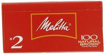 Melitta Cone Coffee Filters, Natural Brown, No. 4, 100-Count Filters (Pack of 6) N14