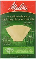 Melitta Cone Coffee Filters, Natural Brown, No. 4, 100-Count Filters (Pack of 6) N16