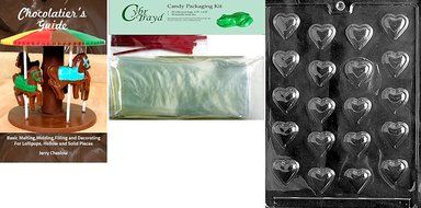 Cybrtrayd V001 Bite Size Hearts Chocolate Candy Mold with Exclusive Cybrtrayd Copyrighted Chocolate Molding Instructions N2