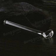 Pink Lizard Borosilicate Transparent Glass Coffee Scoop Sugar Spoon Coffee Spoon Stirring Tools N5