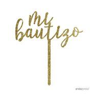 Andaz Press Baby Shower Acrylic Cake Toppers, Gold Glitter, Oh Baby, 1-Pack, Nautical Ocean Themed Party Decor... N53