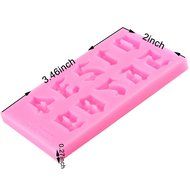 Mujiang Fondant Letter Mold Candy Making Tools Silicone Alphabet Molds Cake Decorating N7