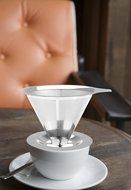 Kitclan(TM) Pour Over Stainless Steel Coffee Dripper - Acidproof/Alkaliproof Mesh Cone Dripper Reusable Coffee... N4