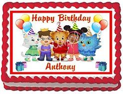 Daniel Tigers Neighborhood Edible Frosting Sheet Cake Topper - 1/4 Sheet