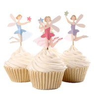 BETOP&reg; Set of 24 Pieces Cute Ballet Dancer Girls Fairy Peri Dessert Muffin Cupcake Toppers for Picnic Wedding... N5