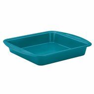 SilverStone Hybrid Ceramic Nonstick Bakeware Steel Square Cake Pan, 9-Inch x 9-Inch, Marine Blue N5