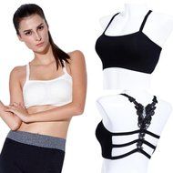 Bra Top ，Beautyvan Comfortable Strap Bandage Wrapped Chest Tank Crop Top (White) N2