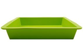 Marathon Housewares KW200013GR Premium Silicone Square Cake Pan, Green N17