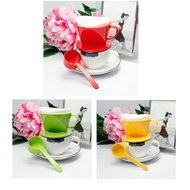 New 1-2 Cup Follicular Coffee dripper Latte Expresso Plastic Filter Espresso maker, Red, Yellow, Green (Green) N5