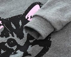 Set Clothes ,BeautyVan Baby Kids Set Clothes Long Sleeve Cats Print Tracksuit +Pants Outfits Set (90, gray) N6