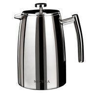 Secura 1000ML French Press Coffee Maker, 34-Ounce, Stainless Steel 18/10 SFP-34DSC, Extra Stainless Steel Screen N8