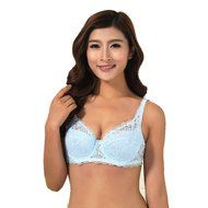 PHOTNO Women Push Up Deep V Ultrathin Underwire Lace Brassiere Bra N55