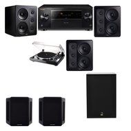 M&amp;K Sound S300 Monitor Speaker 5.1 Thorens TD-240-2 X12 Pioneer Elite SC-89