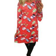 Xmas Dress,Morecome Ladies Christmas Long Sleeve Flared Party Dresses (XXL, Black) N4