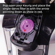 Reusable Carafe and Single-serve Filter (Bundle) - Refillable Keurig Coffee Filter - Compatible with Keurig 2.0... N3