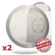 Slimm Reusable AeroPress Metal Filters (2 Pack) with Extra Book Download