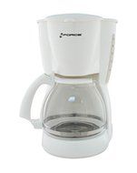 GForce GF-P1251-743 12 Cup Automatic Fresh Brew Coffeemaker with Glass Carafe, White