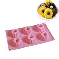 NALATI Silicone Muffin Tray Candy Cupcake Jelly Mold Cake Donut Bakeware Chocolate Mold Baking Pan (Green) N10