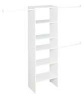 ClosetMaid Selectives 82.5 in. x 25 in. T4 White Custom Closet Organizer by ClosetMaid