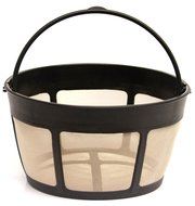 1 X THE ORIGINAL GOLDTONE BRAND Reusable Basket-style 10-12 Cup Coffee Filter with Screen Bottom N2