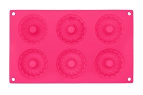 1 Pack 6 Cavity Donut Pan BONUS EBOOK! 100% Food Grade Top Silicone Baking Pan, BPA-Free, Non-Stick, Full Size... N6
