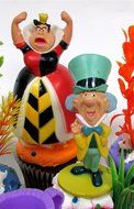ALICE IN WONDERLAND 12 Piece Birthday CUPCAKE Topper Set Featuring Alice in Wonderland Figures and Decorative... N3