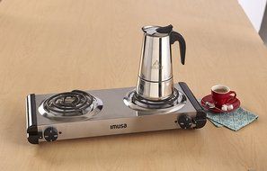 IMUSA USA Stainless Steel 4-Cup Coffeemaker, Silver N4