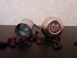 Armenian Coffee Grinder, 3 Different Colors, 4.2'' Spice Grinder, Pepper Mill (Copper) N12
