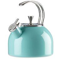 KSNY All in Good Taste 857005 Metal Kettle Turquoise, Turq/Aqua