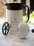 Coffee Press Carafe-made by Coffeebeau-durable stainless steel-one of a kind design-makes natural brewed coffee-Perfect...