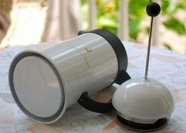 Coffee Press Carafe-made by Coffeebeau-durable stainless steel-one of a kind design-makes natural brewed coffee-Perfect... N2