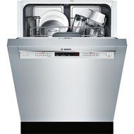 Bosch 300 Series SHE53T55UC 24" 15 Place Setting Built In Recessed Handle Dishwasher In Stainless Steel N3