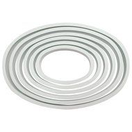 PME Oval Cutter (Set of 6), White N3