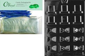Cybrtrayd D047 B/S Black Tie and Hat Chocolate Candy Mold with Exclusive Cybrtrayd Copyrighted Chocolate Molding... N2