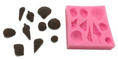 Okallo Products Silicone Seashell Mold for Chocolates, Candy, Baking, and More Sea Shells N7