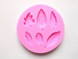 Wocuz W0271 Kind of Leaves Shap Food-grade Non-stick Silicone Candy Fondant Chocolate Cake Decoration Mold