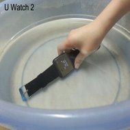 Waterproof LED Display U-Watch 2s Bluetooth Smart Dial Wrist Timer Clock Phone Mate(black) N8