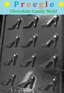 PLP-D092 Bite Size High Heel Shoes Chocolate Candy Mold by PREEGLE