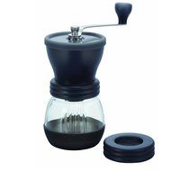 Medium Glass Hand Coffee Grinder with Ceramic Burrs, Clear [version:x8] by DELIAWINTERFEL N3
