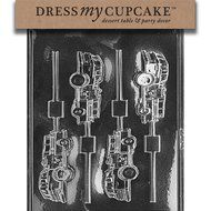 Dress My Cupcake Chocolate Candy Mold, Fire Truck Lollipop