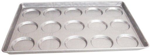 Magna Industries 14630 18-Gauge Aluminized Steel Hamburger/Muffin Top Pan, 4-1/8" Diameter, 3 x 5 Cups Layout...