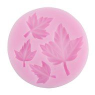 GHMZ 4 Cavity Leaf Shape Decorating Party Silicone Cake Molds
