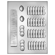 House Accessories with Fence Candy Mold N3