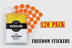 K-cup 2.0 Freedom Stickers for Keurig 2.0 K400, K450 and K460 Single Brewers - 120 Pack by Brewslang (120count) N4